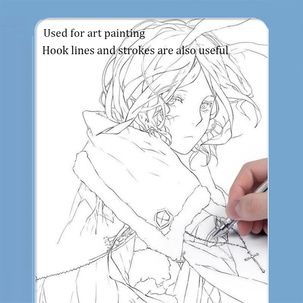 مجموعة أقلام توقيع جل جديدة فائقة الدقة 0.28 مم، أنبوب إبرة كامل، قلم حفظ الكتب بالحبر الأسود، قلم ترقق لتتبع الخط