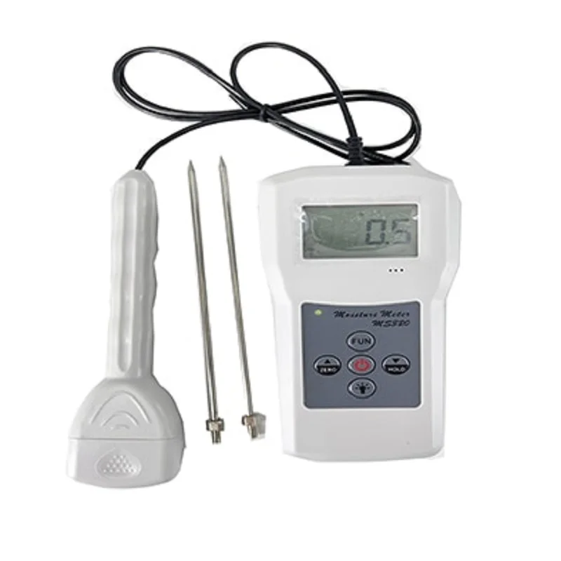 Tobacco Moisture Meter Tester Digital Moistrue Analyzer With LCD Display Measuring Range 8% to 40% Resolution 0.1 4 Digital LCD