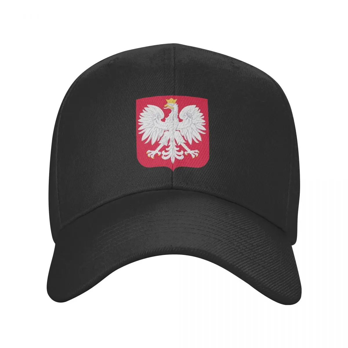 Unisex Polish Coat Of Arms Polska Flag Hat Fitted Baseball Cap Polyester Arms Of Poland Hats Trucker Worker Cap Trucker Cap