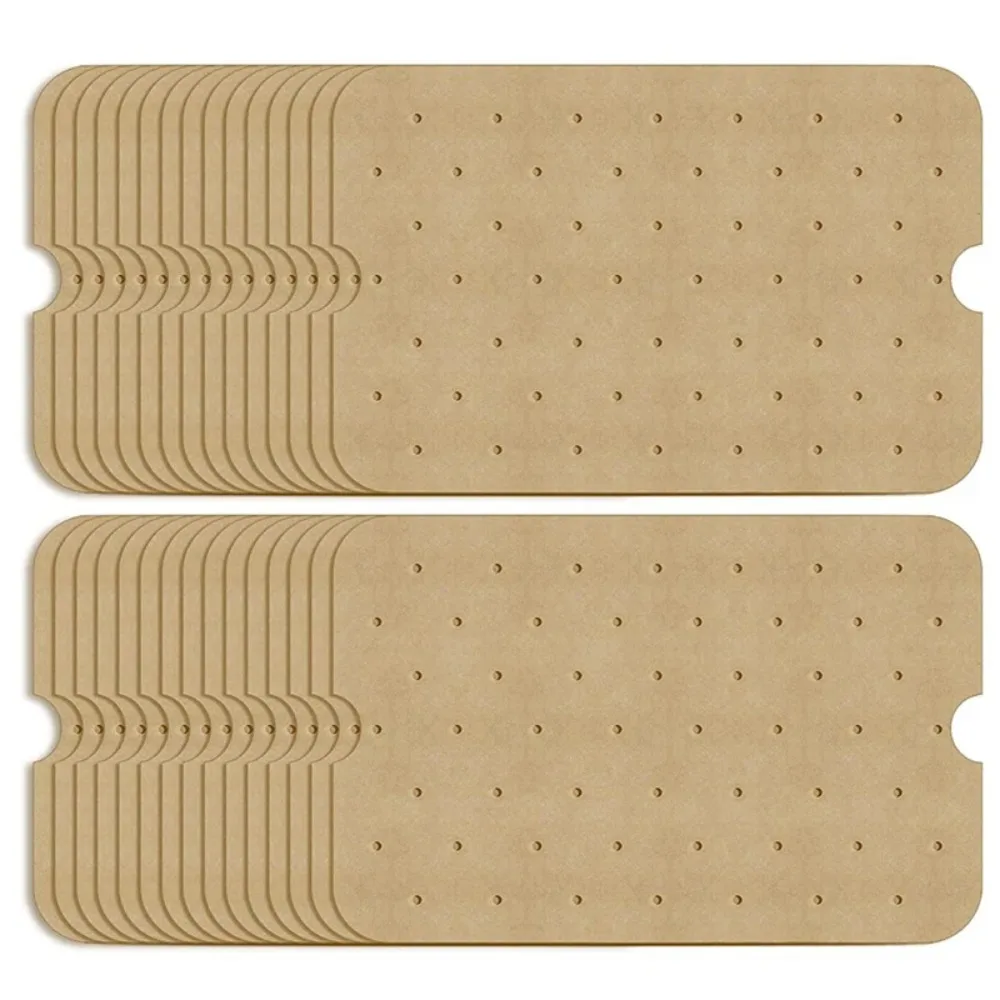 50Pcs Air Fryer Disposable and Convenient Baking Paper Non-stick Oil Absorbing Perforated Air Fryer Lining Baking Tools