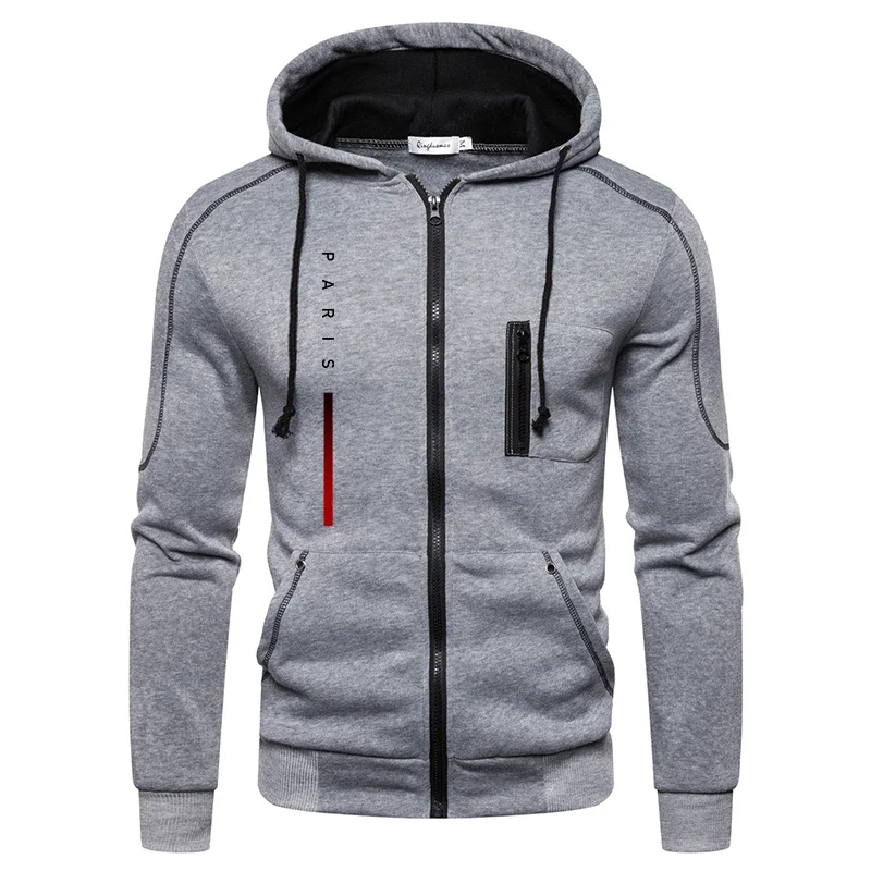 

Mens Hooded Jacket Print Zipper Coat Casual Autumn Winter Daily Cardigan Sweatshirt Jogging Hoodie Overcoat Office Warm Clothing