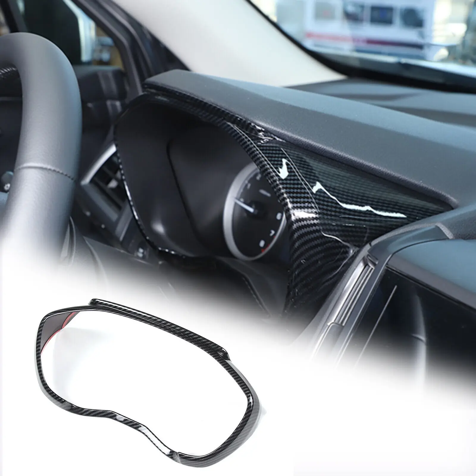 

For Subaru Forester SK 2018 2019 2020 Center Control Instrument Dash Board Cover Trim Carbon Fiber Accessories Car Styling LHD