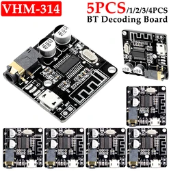 1-5pcs VHM-314 Audio Receiver Board Bluetooth 4.1/5.0 MP3 Lossless Decoder Board WiFi Stereo Music Module 3.7-5V 3.5mm Audio Aux