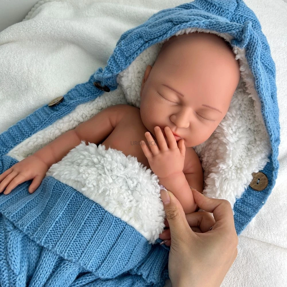 Handgemaakte 22 inch zachte siliconen herboren babymeisje prachtige textuur Details waterdichte pop voor fotografie kerstcadeau