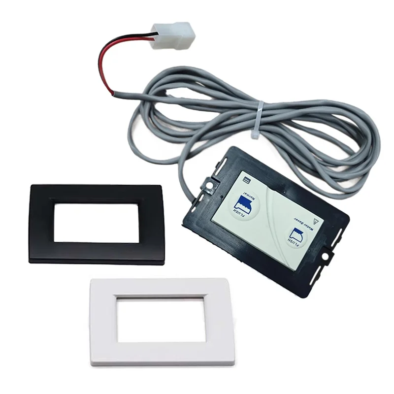 Silence Plus For Tecma RV Toilet Switch Panel Frame Two-Button Control With Wiring Harness 36387 For RV Bathroom
