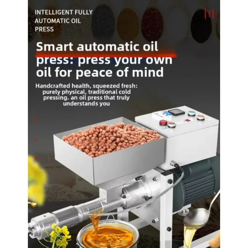 Commercial Oil Press Machine Stainless Steel High Output Cold and Hot Press Oil Extractor for Sesame Peanut Soybean Customized