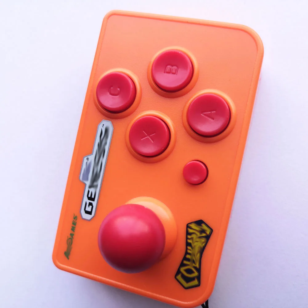 Mini Arcade Joystick With 10 Games For Sega Arcade Nano Consolas De Videojuegos AV Output TV Retro Gaming Console Keychain