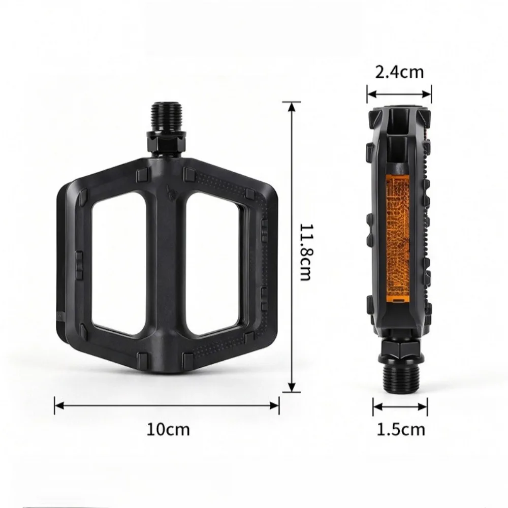 1 par de pedales antideslizantes para bicicleta, pedales con rodamientos de alta velocidad, para bicicletas de carretera, bicicletas de montaña, pedales, equipo para ciclismo.