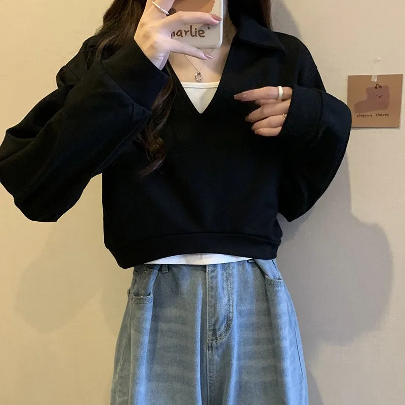 Women'S Sweat-Shirts Y2K Winter Batwing Streetwear Hoodies Long Highstreet Hotsweet Personal Zipper Batik Dye Blossoms Kawaii