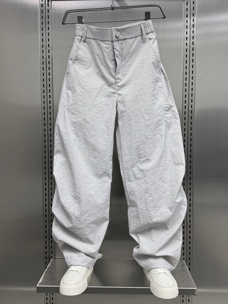 

Men's Casual Pants Autumn Winter Fce Lined Loose Fit Youthful Straight Leg Knife Pants Faionable And Hand...