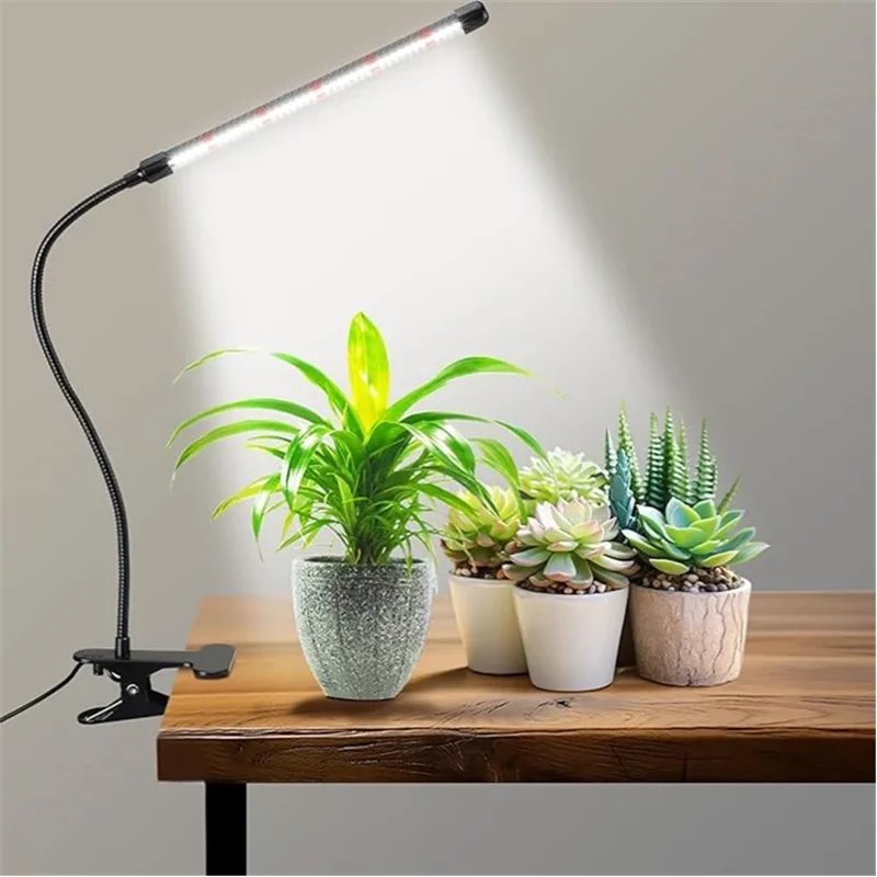 

Full Spectrum Plant Grow Light with Clip Phytolamp, 10 Dimmable Levels, Auto On Off with 3/9/12H Timer