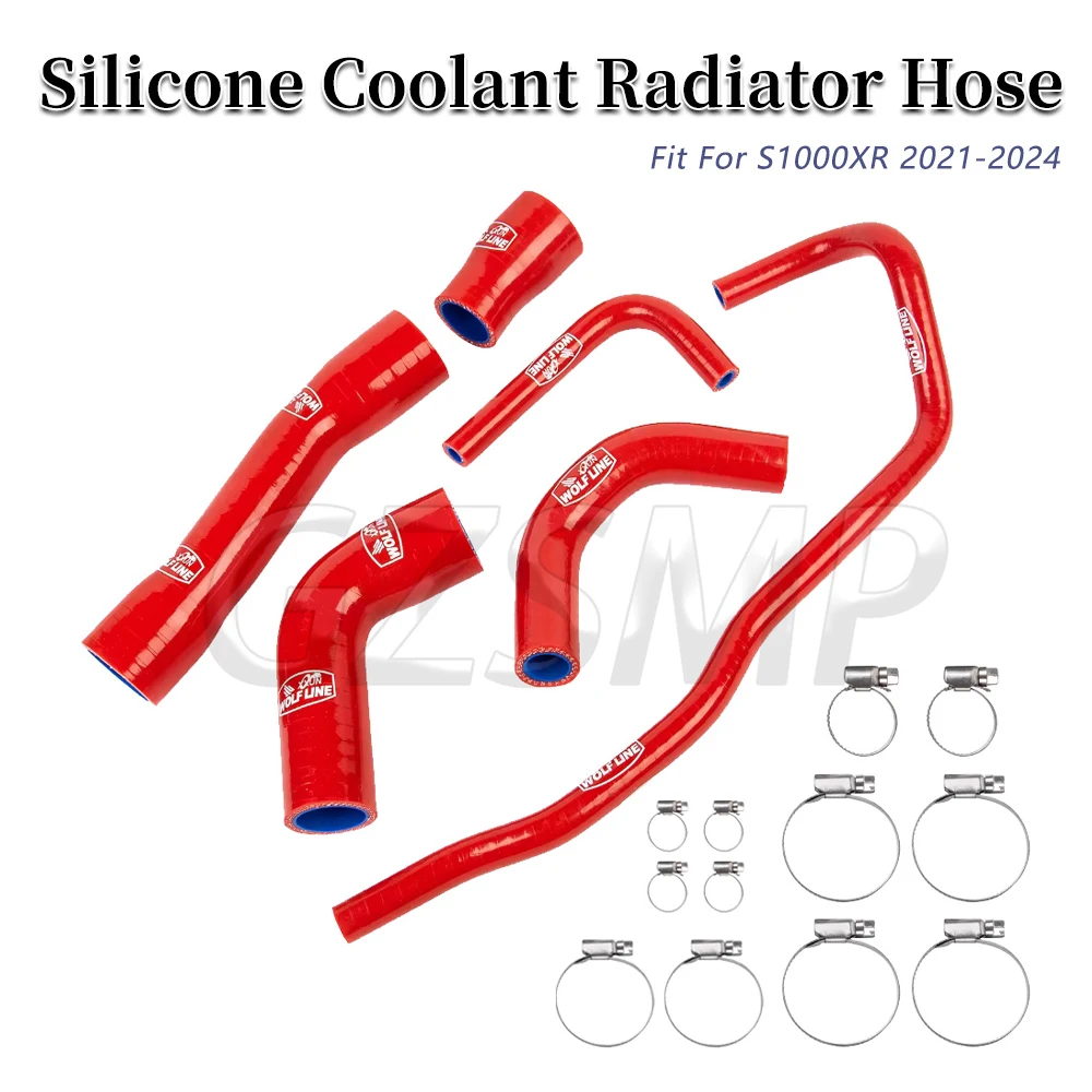 Motorcycle Radiator Coolant Silicone Hose Kit Pipes Fit For S1000XR S1000 XR 2021 2022 2023 2024 2021-2024