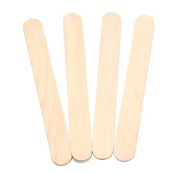 50Pcs Wooden Ice Cream Sticks Wooden Popsicle Sticks Wood Sticks Kids Hand Crafts Art Cake Tool DIY Craft Sticks