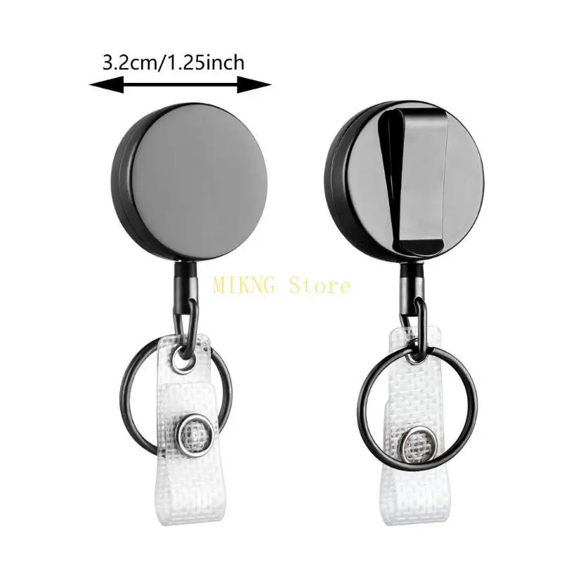Picture 7: Carabiner Badge Holder Reel Retractable Keyring Heave Duty Badge Reels best sale