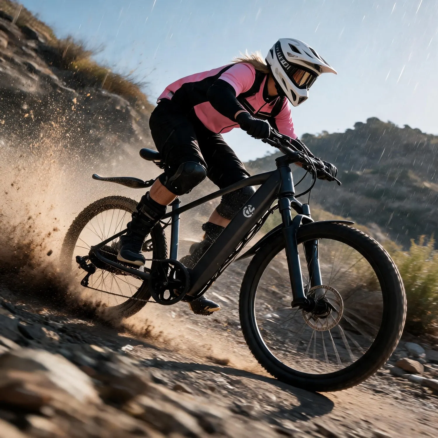 4th of July Sale 26 Inch Off Road Electric Bike 500W Brushless Motor Max 70KM Long Range Top Speed 20MPH 30° Climbing Capacity Pedal Assist Mode 7-Speed Gear Dual Disc Brake, Perfect Gift for Cyclists US Warehouse Free Shipping