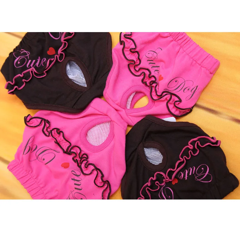 

Physiological Pants Reusable Diapers For Female Dogs Poodle Washable Nappy Underwear Shorts Panties Puppy Menstruation Briefs XS