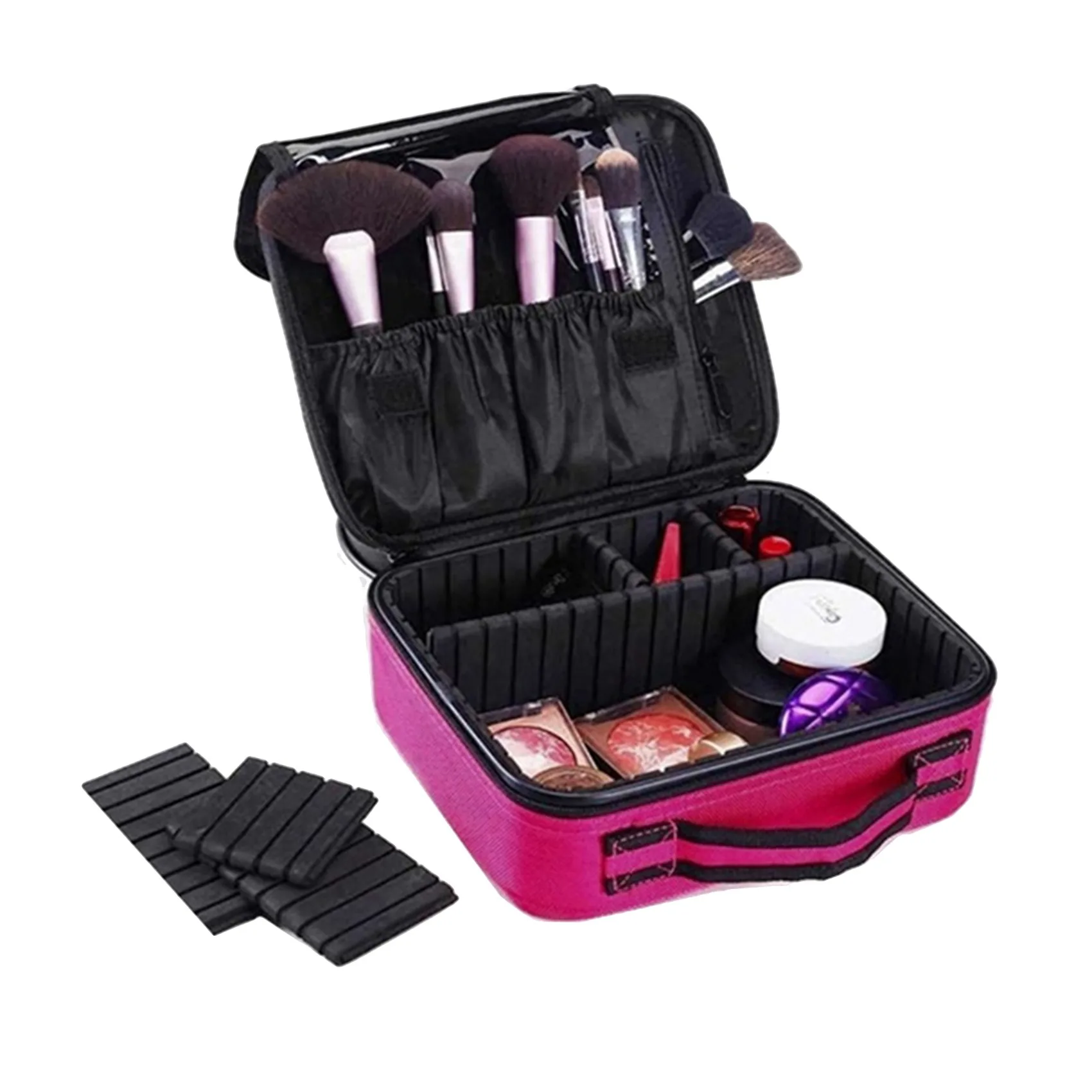 2024 New Professional Cosmetic Bag For Women High Quality Waterproof Oxford Large Capacity Travel Makeup Case For Makeup Artist