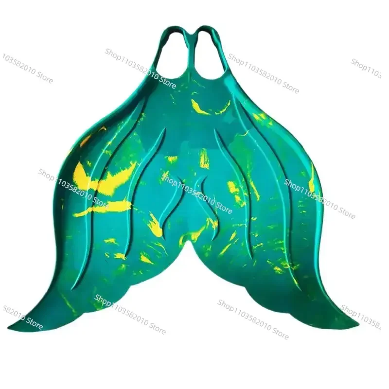 

Professional Mermaid Flippers Training Single Webbed Swimming Flippers Soft Rubber Spearfishing Swiming Fins