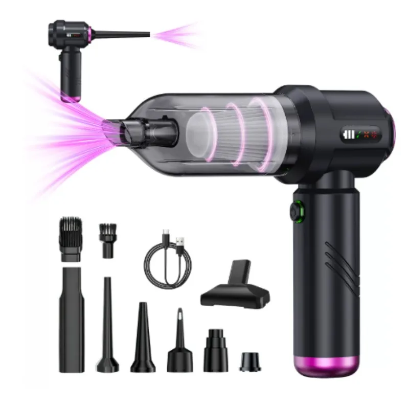 New Mini 16000Pa Wireless Car Vacuum Cleaner, Powerful Suction Handheld Portable Vacuum for Car