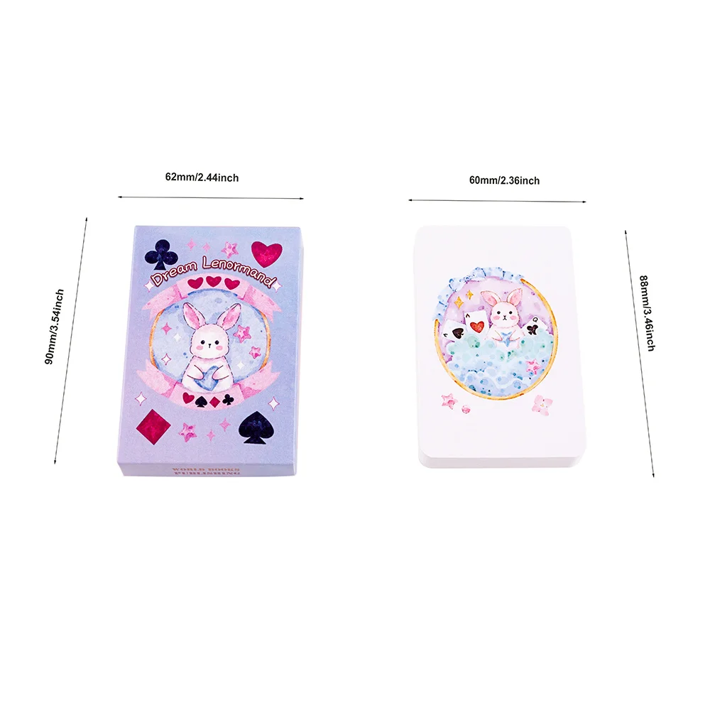 42pcs Rana Psychic Dream Lenormand Tarot Deck Wizard Oracle Cards Deck Prophecy Deck Lenormand