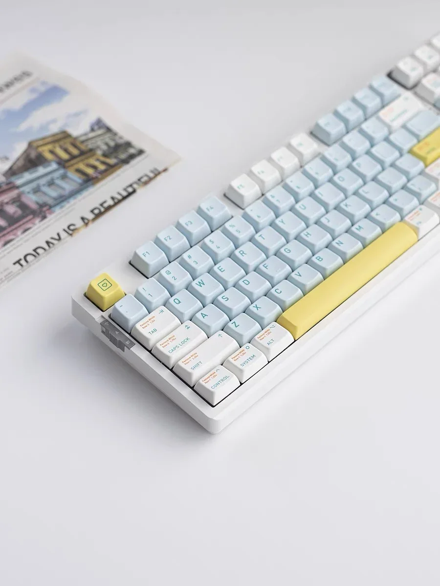 

Hot sublimation process of keycap pbt material