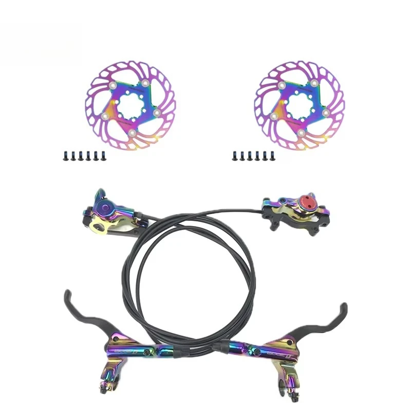 

Zoom HB875 Bicycle Hydraulic Disc Brake Set Color MTB Hydraulic Disc Brake 160mm Brake Set
