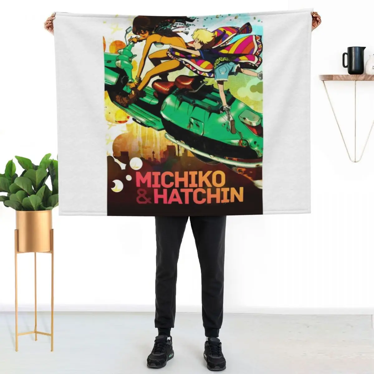 

Michiko to Hatchin Throw Blanket Wrinkle Resistant Lightweight Blanket