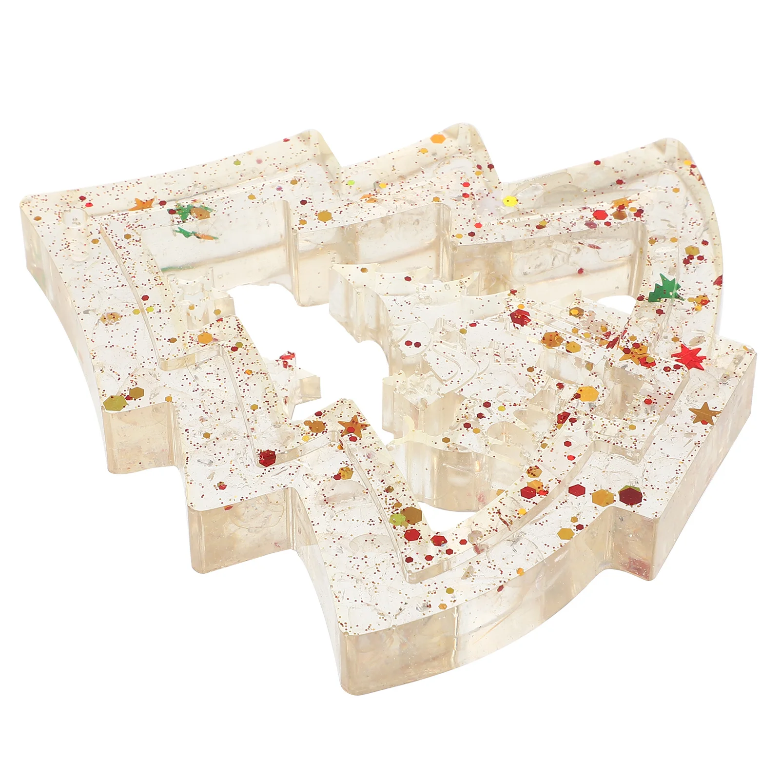 

Mini Small Crystal Resin Christmas Tree Desktop Decor Holiday Village Tabletop Xmas Party Supplies Christmas Tree Figurine