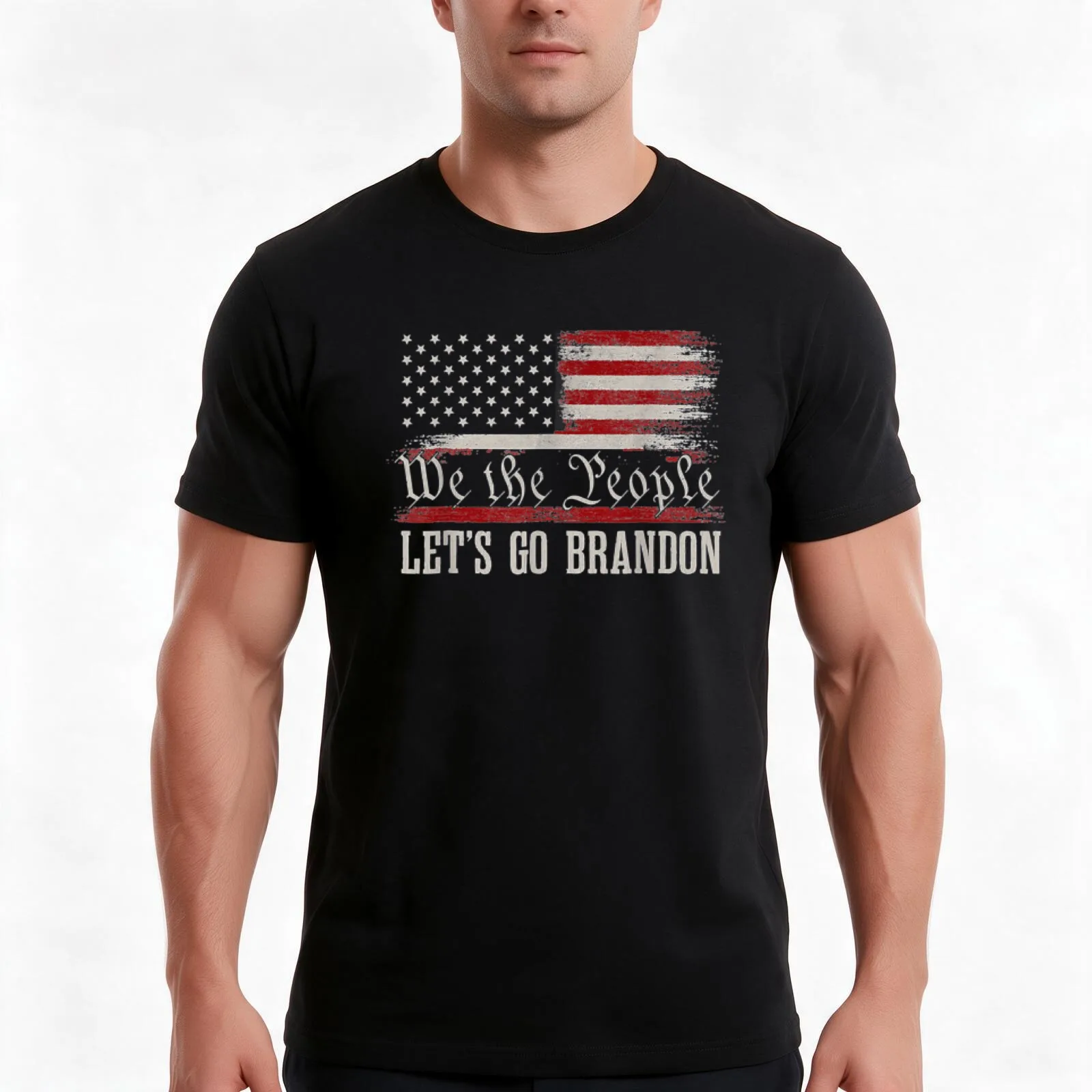 We The People are Pissed Off Let's Go Brandon T-Shirt, Summer Casual Cotton Tee, Oversized Streetwear Tops, Unisex Men Women