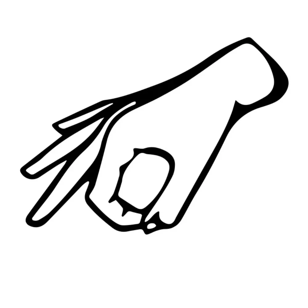 

Creative Gesture Stickers Vinyl Waterproof Decoration Truck Car Door Window Bumper Decals Auto Styling Accessories Car Sticker