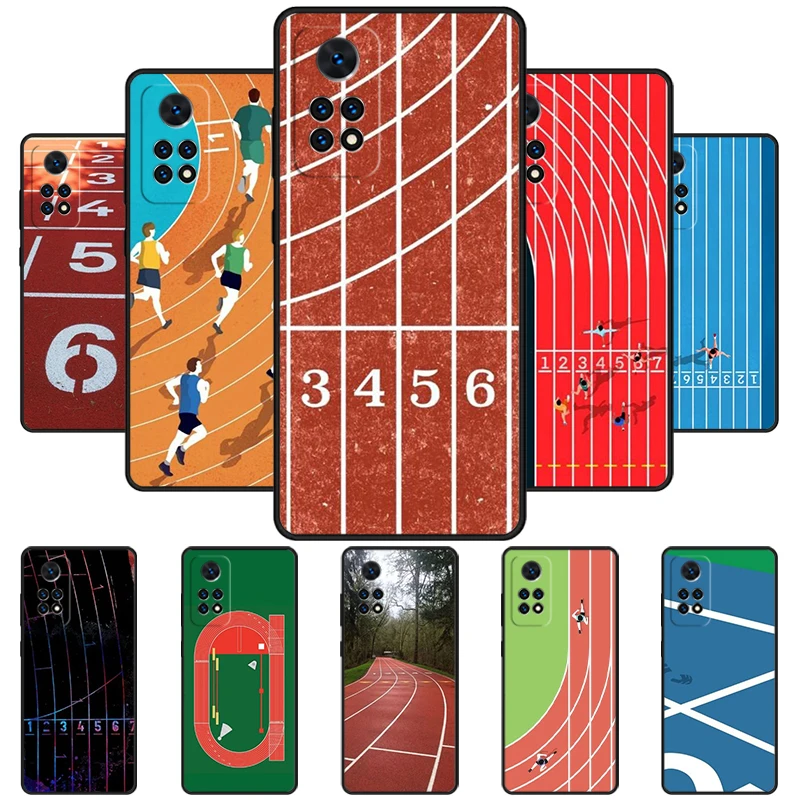 Capa de telefone de pista e campo, capa para Redmi Note 11, Pro, 11S, 10T, 9S, Promax, 8 Pro, Xiaomi Mi 11, 12X, 12S, Ultra