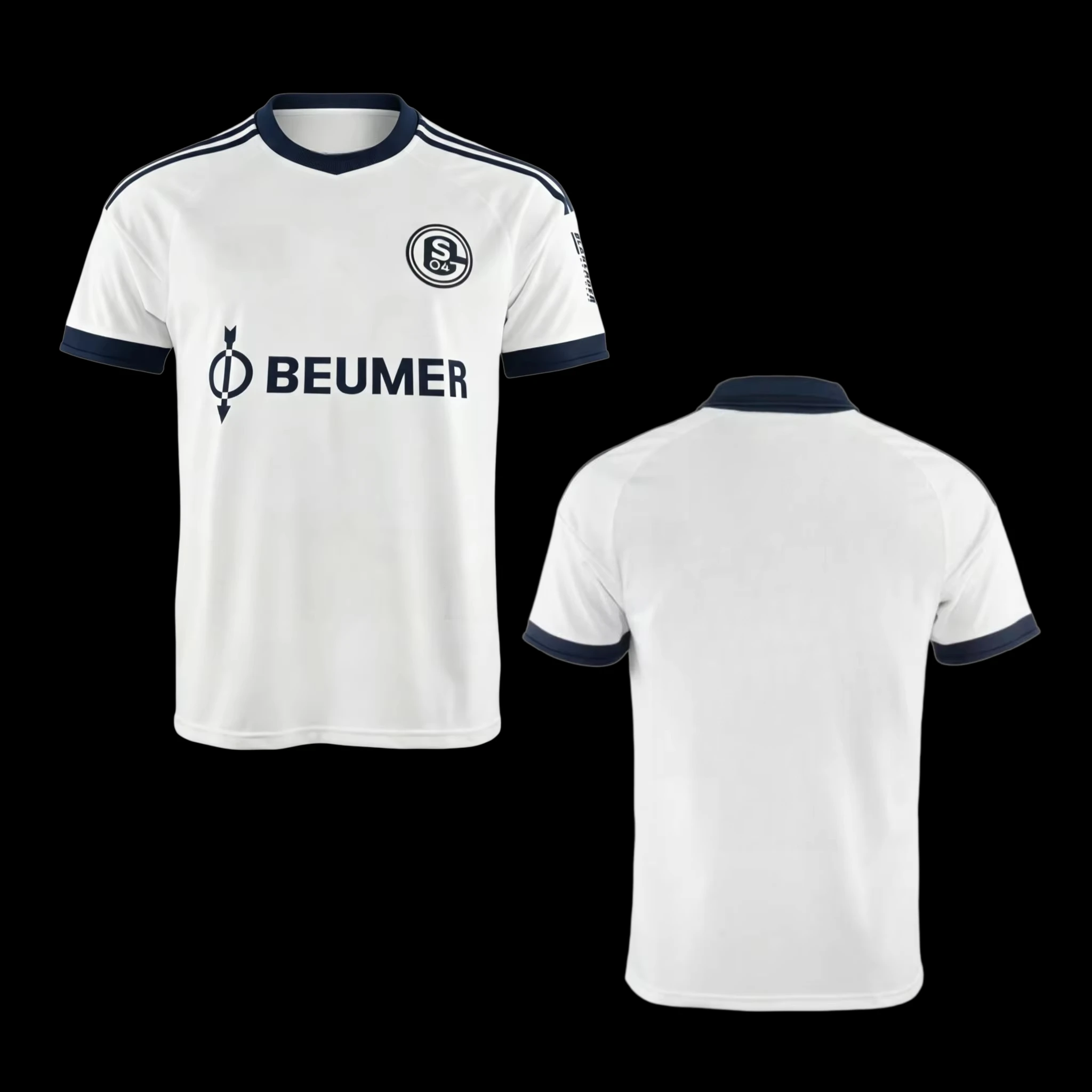 2026 Schalke 3D Printed Football Jersey Men's Summer Quick Drying Breathable Short Sleeved T-shirt Family Matching Clothing