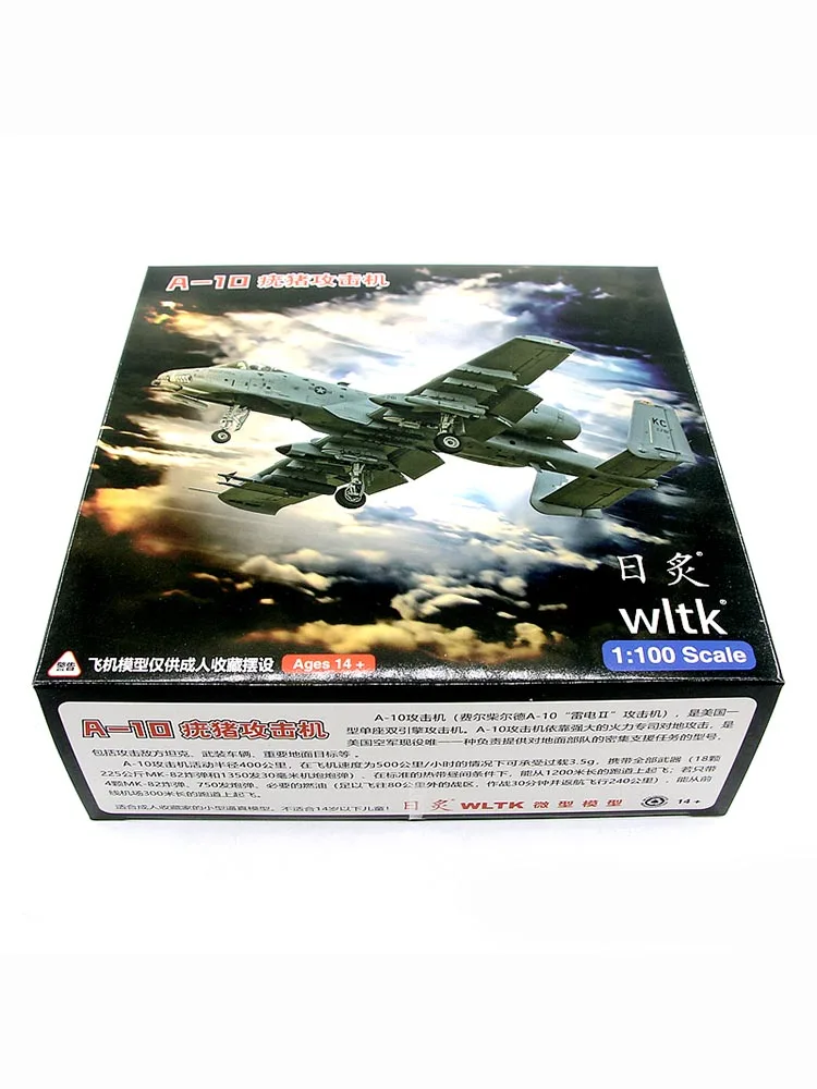 Diecast WLTK Sun Blaze US Air Force A-10C Thunderbolt II Aircraft 79-0145 Finished A10 Aircraft Model 1/100 Scale Gift