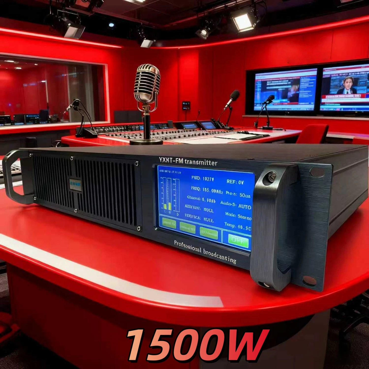 

TC- 1500W FM Broadcast Transmitter with Stable Signal – Ideal for Commercial Radio Stations