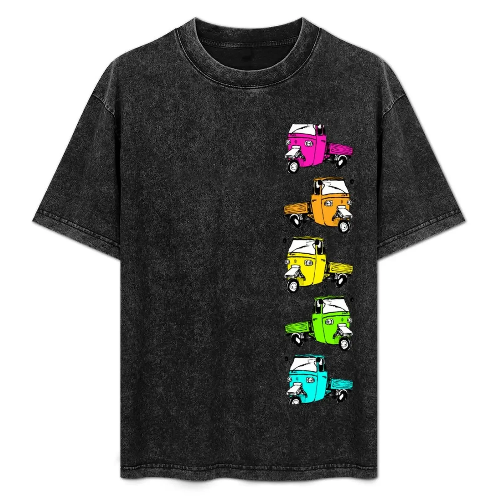 Piaggio Ape fluo T-Shirt anime stuff tops plain plus size clothes mens graphic t-shirts funny