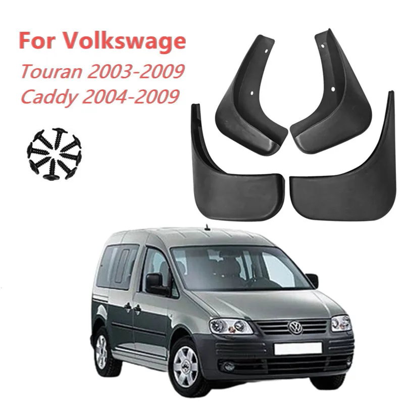 Car Mud Flap Mudguards Splash Guards for Volkswagen VW Touran Caddy 2003-2009 2008 2007 2006 2005 2004 Accessories