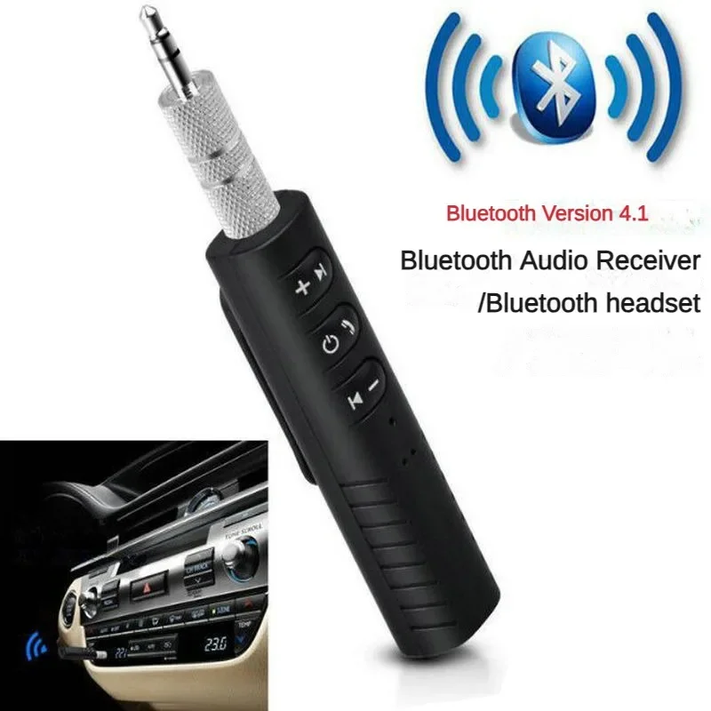 3,5-mm-Buchse Bluetooth Para Coche 3,5 Empfänger Sender adapter für Auto Musik Audio Aux Kopfhörer Touchscreen Freis prech zubehör