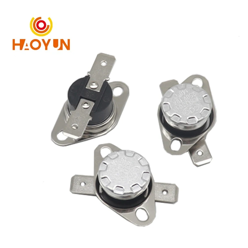 【5-1PCS】Bimetal thermostat KSD301 0~350C 10A Temperature Switch Thermal Control Degree Celsius Automatic Reset Thermostat 75 8