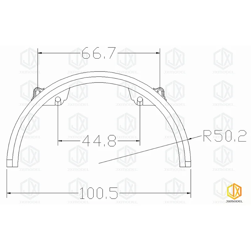 Simulation RC Truck JXmodel 2pcs Plastic Rear Fender for 1/14 Tamiya SCANIA 770S R620 VOLVO Arocs MAN TGX Car Accessories