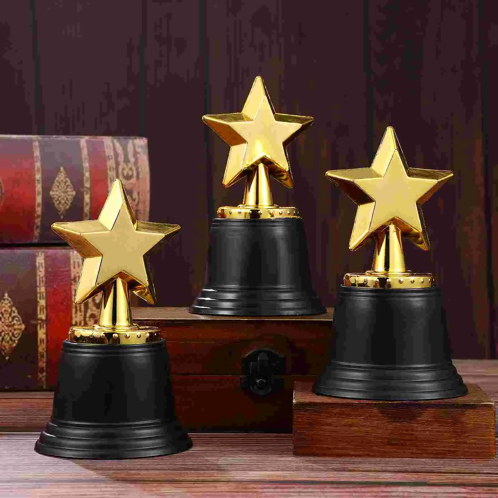 20 Pcs Bulk Mini Plastic Trophy 5 Design Kids Award Party Decor Ideal Gift for Children Sports Banquet Supplies