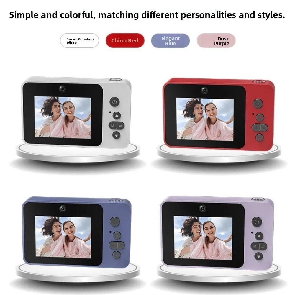 2.4IN Screen Retro CCD Digital Camera MP3 Music Playback Full/Semi Mirror Design Vlog Camera Portable HD Video Video Camera