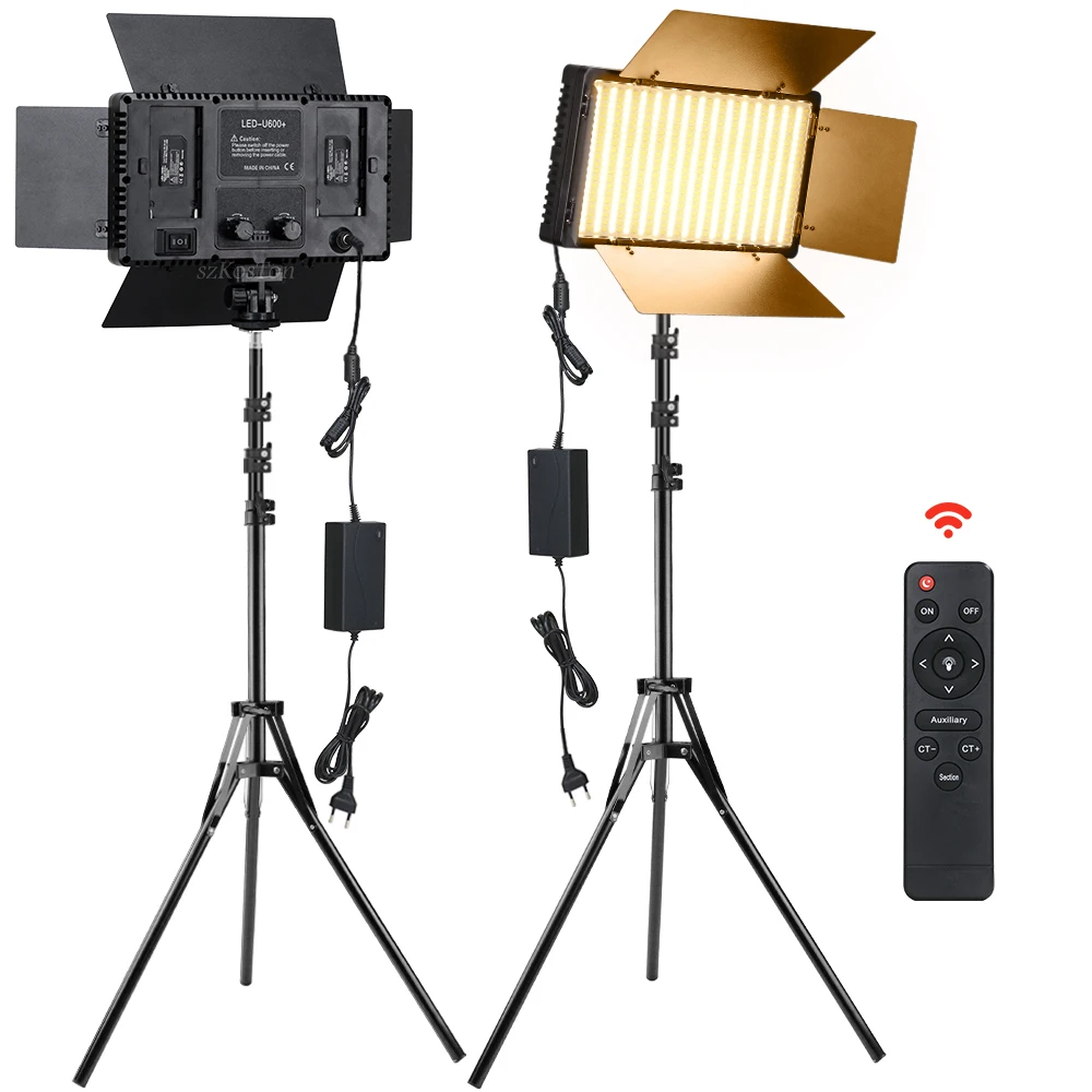 U600 LED Photo Studio Light for Tiktok Youbute Game Live Video Lighting Portable Video Recording Photography Panel Lamp