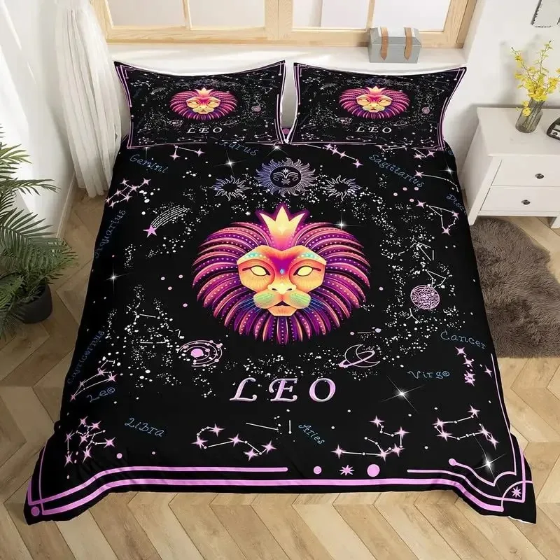 

Constellation Horoscope Astrology Galaxy Star 3D Printed Bedding Set Cozy Duvet Cover King Queen Size Birthday Gift Room Decor