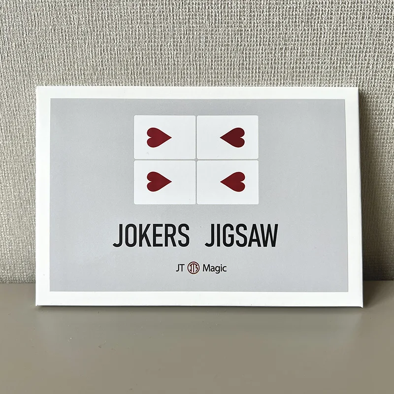 Jokers Jigsaw by JT Magic Magic Tricks Magician Close Up Illusions Gimmick Prop Mentalism 4 Card Fit Into Chosen Card Magia