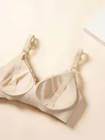 Front Open Nursing Bra Maternity Jelly Gel Laser Cutting Seamless Underwear Ultra Thin Breastfeeding Bra For Pregnant Women 5