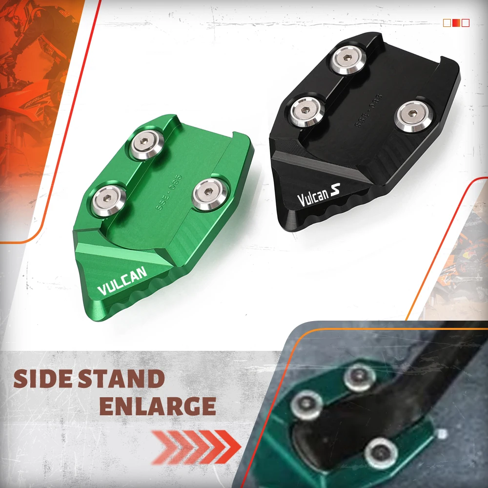 

For KAWASAKI Vulcan S VN650S CNC Aluminium Motorcycle Accessories Foot Side Stand Extension Pad Enlarger Plate 2016-2019 2023