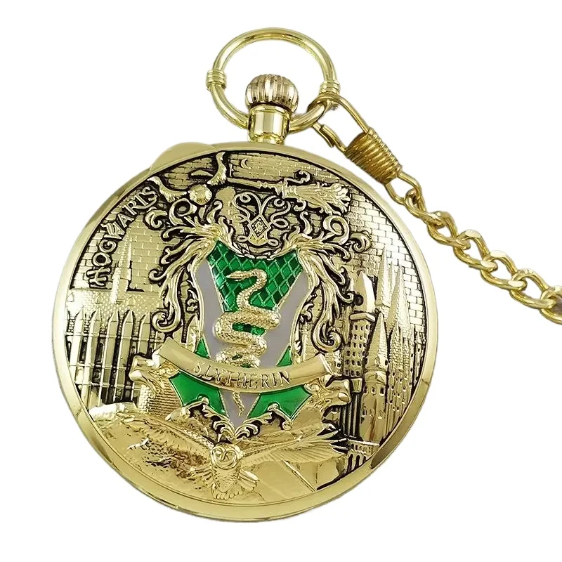 Miniso Joint Music Box Pocket Watch Slytherin Silver Snitch Children's Retro Watches