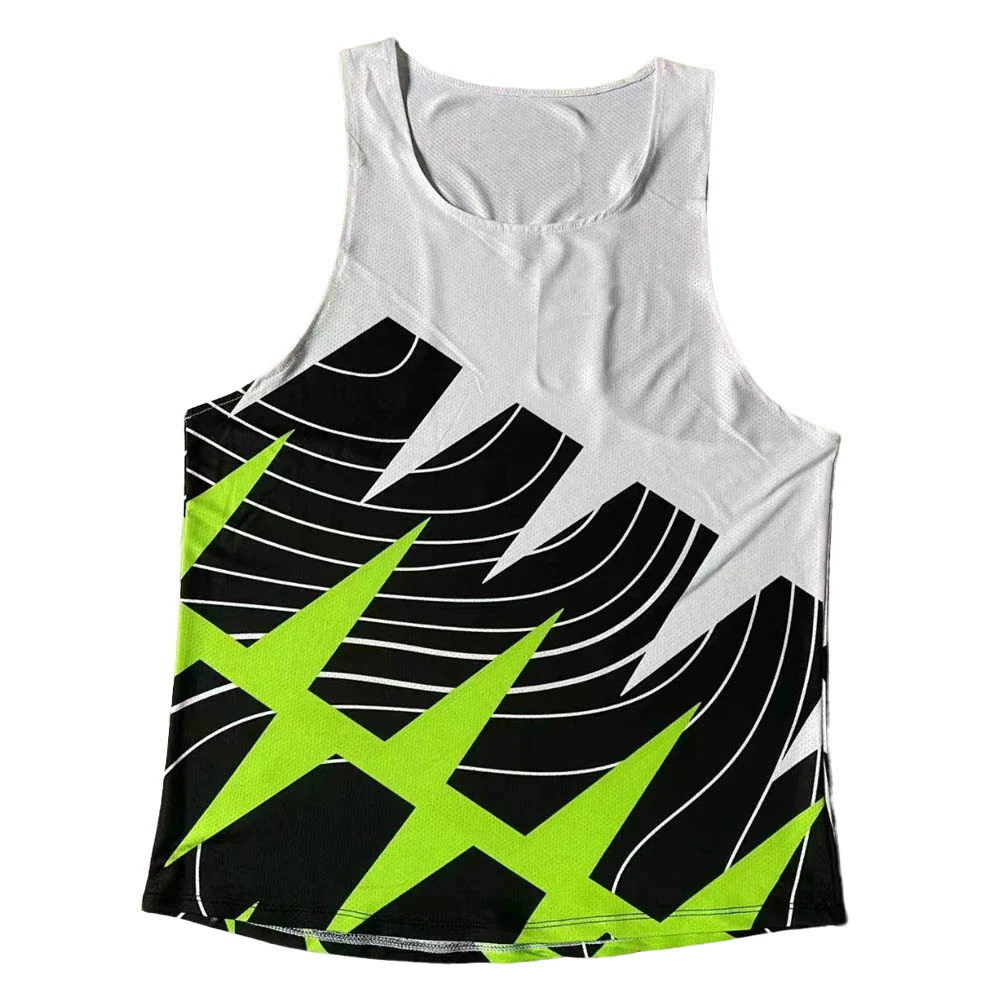 Correndo colete atletismo tanque superior runnning velocidade camisa de fitness sem mangas roupas dos homens atleta pista campo singlet personalização