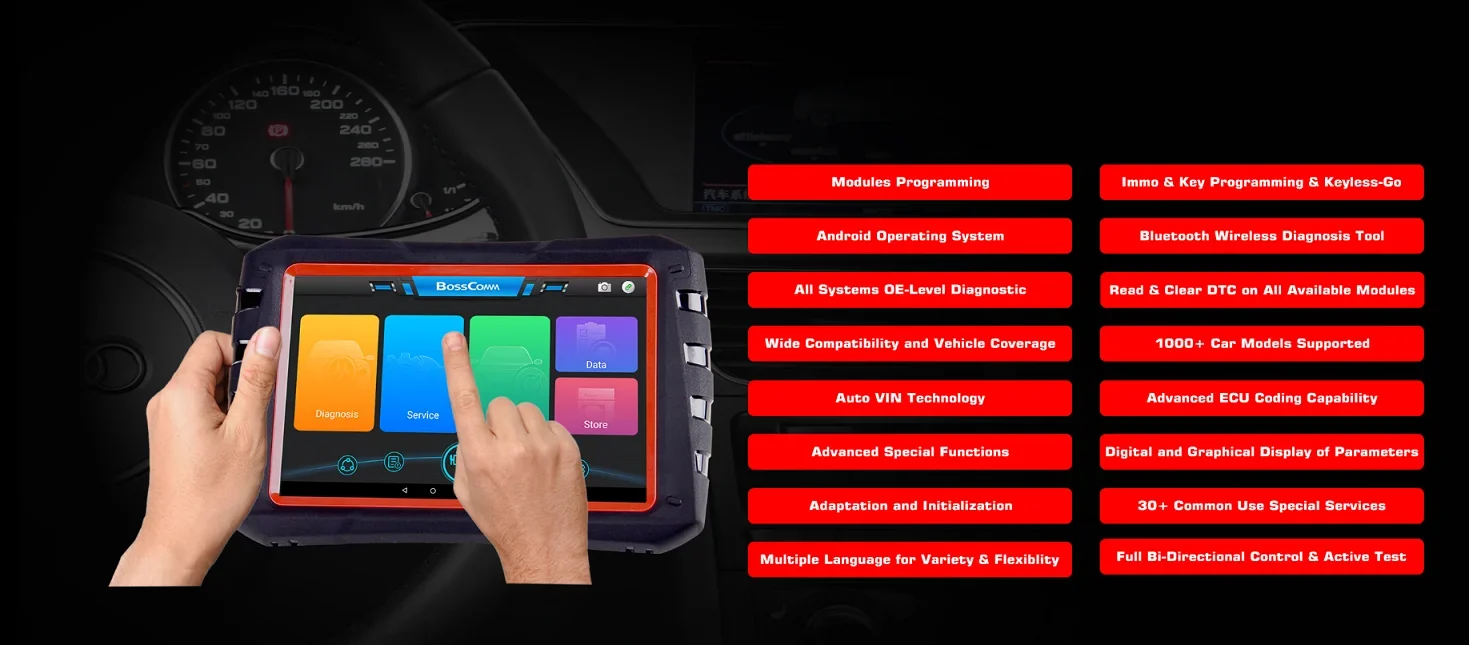Autek BossComm IFIX980 IFIX-980 Intelligent Auto Diagnostic Scan Tablet Tool