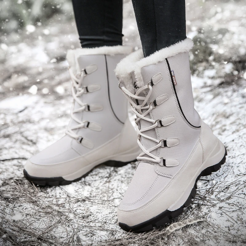 

Women's Boots 2023 Warm Trend High Top Cotton Women's Shoes Free Delivery Promotion High Barrel Boots Girls' Winter Boots